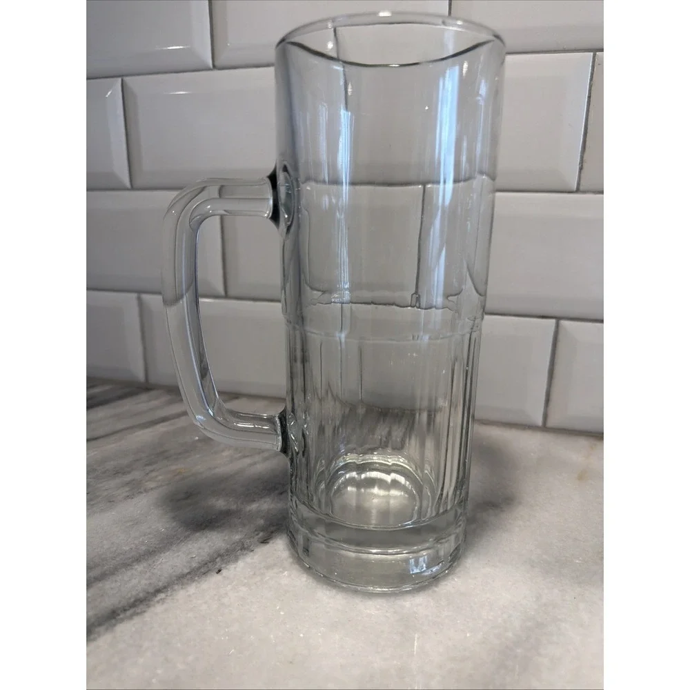Vtg‎ Set Of 4 Libbey 5260 22oz Clear Glass Beer Steins GW0061
